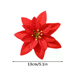 Fleurs artificielles de Noël 13 cm - 50 pièces