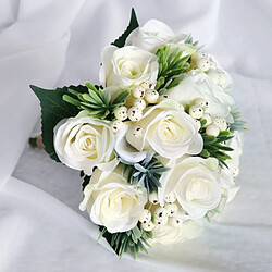 Bouquet de baies et roses ivoire pour mariage