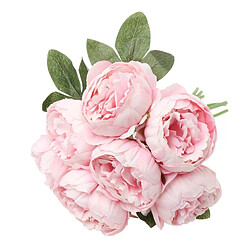 Pivoines en soie artificielles - 7 fleurs - Décoration mariage