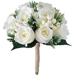 Bouquet de baies et roses ivoire pour mariage