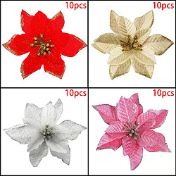 Fleurs de Noël Décoratives 13cm