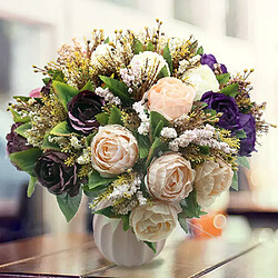 Bouquet de pivoines et roses artificielles