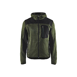 Blaklader Veste tricotée à capuche 493021174699 - Vert Armée/Noir