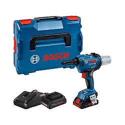 Riveteuse 18V GRG 18V 16C Professional + 2 batteries ProCORE 4Ah + chargeur rapide + coffret L BOXX BOSCH 06019K5001