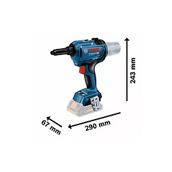 Riveteuse 18V GRG 18V 16C Professional (sans batterie ni chargeur) + coffret L BOXX BOSCH 06019K5002