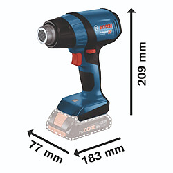 Bosch GHG 18V-50 Professional Pistolet à air chaud sans fil 18 V 300 C / 500 C ( 06012A6500 ) Solo - sans batterie, sans chargeur