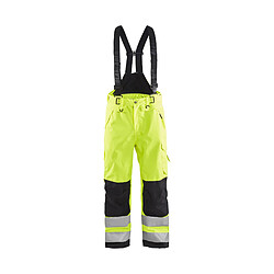 Blaklader Pantalon à bretelles hardshell haute-visibilité - Jaune fluo/Noir