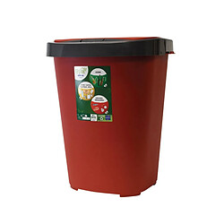 EDA Plastiques Poubelle à pédale 40l rouge - 010623 R.RU/G.A - EDA