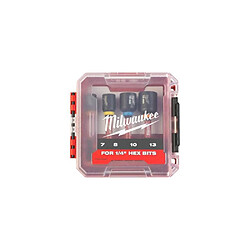 Milwaukee Coffret douilles magnétiques - 4 pièces