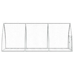Avis Helloshop26 Cage à lapin 300 x 105 x 120 cm - Argent