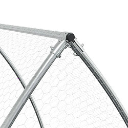 Helloshop26 Cage à lapin 300 x 105 x 120 cm - Argent pas cher