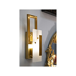 Mauro Ferretti Applique murale Cube - Verre et métal - Doré pas cher