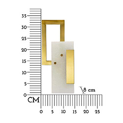 Avis Mauro Ferretti Applique murale Cube - Verre et métal - Doré