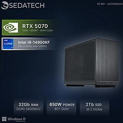 Sedatech Mini-PC, Intel i9-14900KF, RTX5070, 32Go DDR5, 2To SSD, Win 11