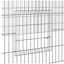 Acheter Helloshop26 Cage à lapin 433 x 109 x 54 cm - Argent