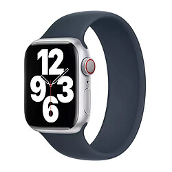 Apple Bracelet Boucle unique - Bleu Orage Bracelet pour Apple Watch - Caoutchouc silicone liquide - Extensible - Sans boucle - Résistant eau et transpiration