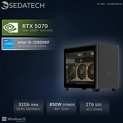 Sedatech Mini-PC, Intel i5-12600KF, RTX5070, 32Go DDR5, 2To SSD, Win 11
