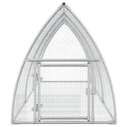 Helloshop26 Cage à lapin 300 x 105 x 120 cm - Argent