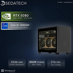 Sedatech Mini-PC, Intel i9-14900KF, RTX5080, 32Go DDR5, 2To SSD, Win 11