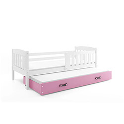 Interbeds JACQUOT gigogne 90x200 BLANC/ROSE