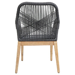 Mendler Chaise de jardin - Gris graphite pas cher