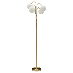 EPIKASA Lampadaire MF204, Or, Métal, 54x54x176 cm
