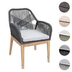 Mendler Chaise de jardin - Gris graphite