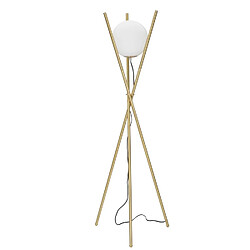 EPIKASA Lampadaire MF200, Or, Métal, 55x55x155 cm