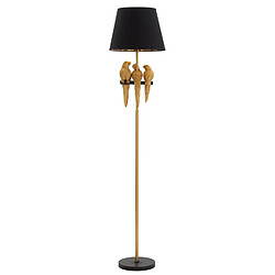 EPIKASA Lampadaire Perroquet 4, Noir, Métal, 37x37x164,5 cm