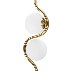 EPIKASA Lampadaire MF205, Or, Métal, 25x25x168 cm