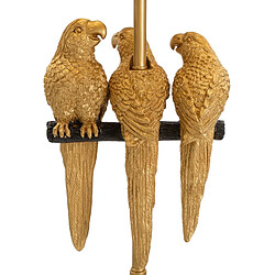 EPIKASA Lampadaire Perroquet 4, Noir, Métal, 37x37x164,5 cm