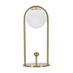 Seven Design Lampe à Poser MF148, Or, Métal, 21x21x47 cm