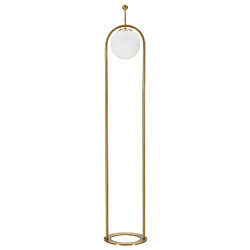 EPIKASA Lampadaire MF206, Blanc, Métal, 28x28x168 cm
