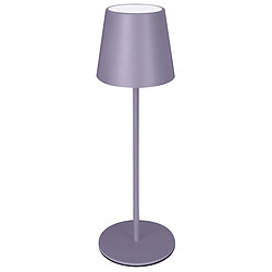 Majestic Lampe à Poser Rechargeable Agata 3, Violet, Métal, 12x12x37 cm