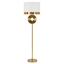 EPIKASA Lampadaire MF195, Blanc, Métal, 40x40x151 cm