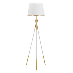 EPIKASA Lampadaire MF197, Blanc, Métal, 61x61x154 cm