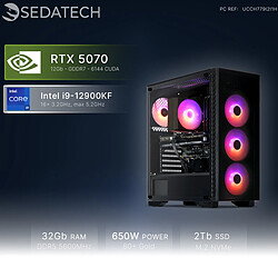Sedatech PC Gamer • Intel i9-12900KF • RTX5070 • 32Go DDR5 • 2To SSD M.2 • Windows 11