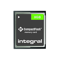 Integral Carte Mémoire 8GB CompactFlash 45Mo/s 300X Compatible UDMA 6 Noir