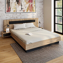 Idmarket Lit double SANTA 160 x 200 cm