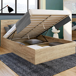 Idmarket LIT COFFRE SEASIDE 160X200 CM