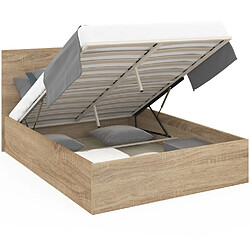 Idmarket LIT COFFRE SEASIDE 160X200 CM