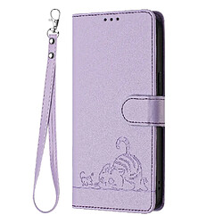 Étui Pour Infinix Smart 7 - Violet Coque pour smartphone - Porte-cartes intégré - Protection RFID - Design élégant