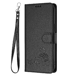 Étui Oppo Reno 8t 4G GANGXUN Noir Étui portefeuille - RFID - Porte-cartes - Design élégant - Protection complète - Béquille pour visionnage
