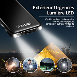 SANAG Batterie Externe 20000mAh 4 Câbles Intégrés 6 Sorties 3 Entrées Affichage LED Lampe pas cher