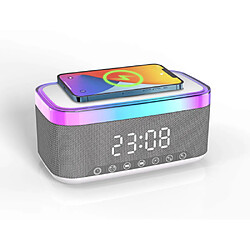 Inovalley Enceinte-réveil avec station de charge sans fil RIVIERA
