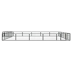 Helloshop26 Parc pour Chien 24 Panneaux 100 x 50cm