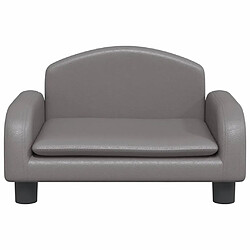 Lit Chien Similicuir Gris Helloshop26