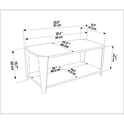 DECOROTIKA Table basse MONACO pas cher