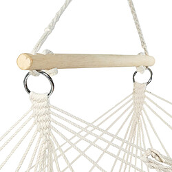 Avis Idmarket Fauteuil suspendu bohème écru