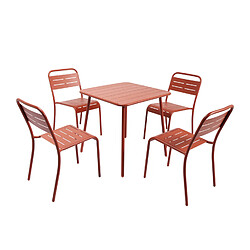 CONCEPT USINE Bergame Salon de Jardin Repas